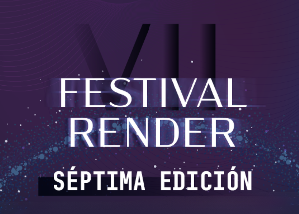 Banner del Festival de Cine Render 2025, convocatoria de cortometrajes universitarios de ficción, no ficción y experimental.