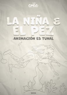 Afiche La niña y el pez
