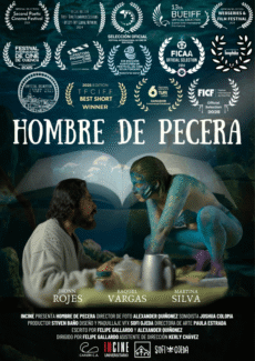 Afiche Hombre de Pecera